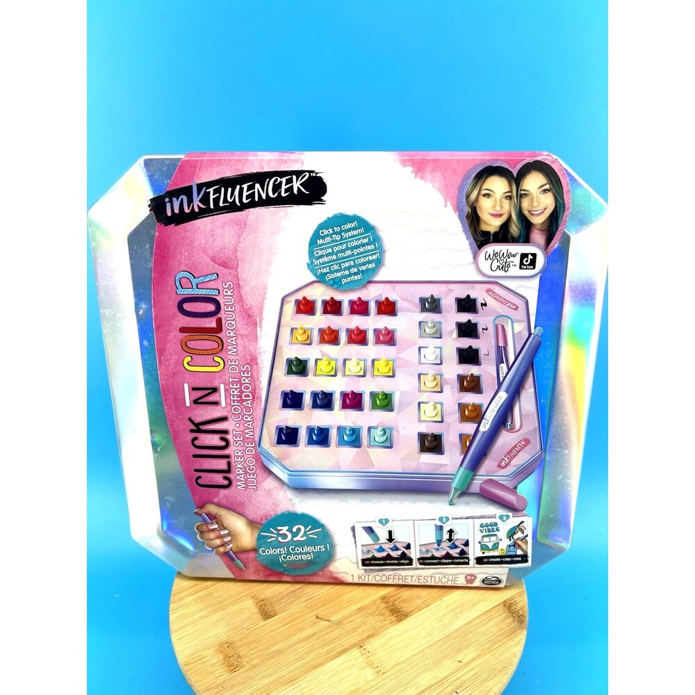 Inkfluencer Click N Color Marker Art and Craft Kit (32 Colors)